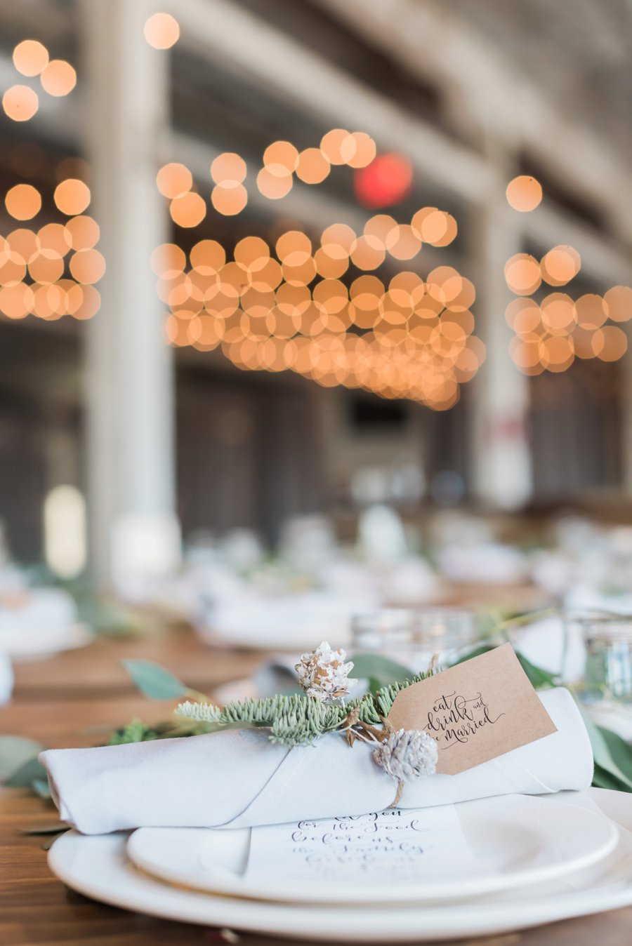 A Blush & Navy Rustic Industrial Michigan Wedding via TheELD.com