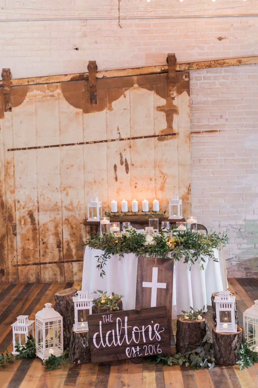 A Blush & Navy Rustic Industrial Michigan Wedding via TheELD.com