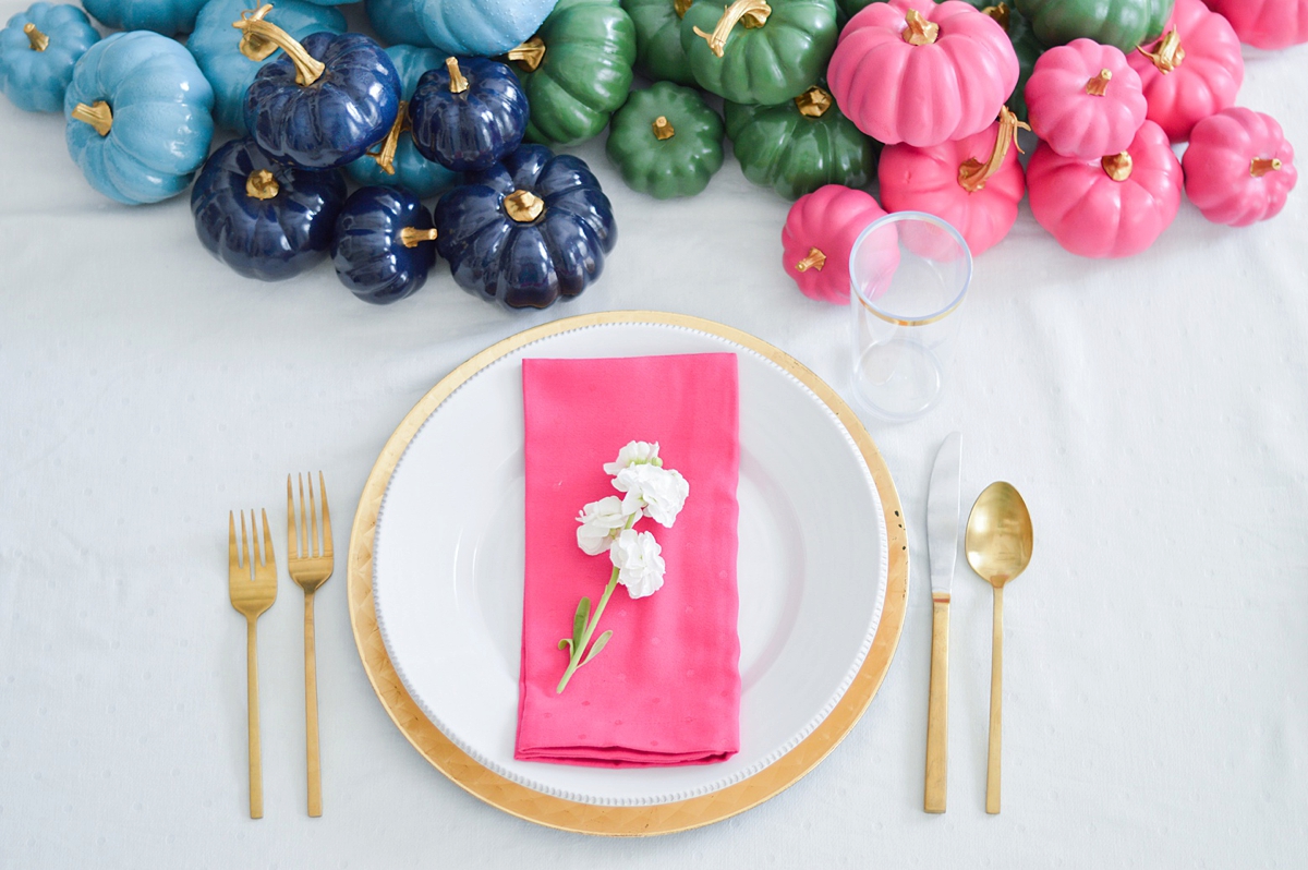 Colorful Thanksgiving Decor via TheELD.com