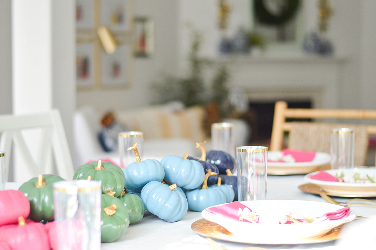 Colorful Thanksgiving Decor via TheELD.com