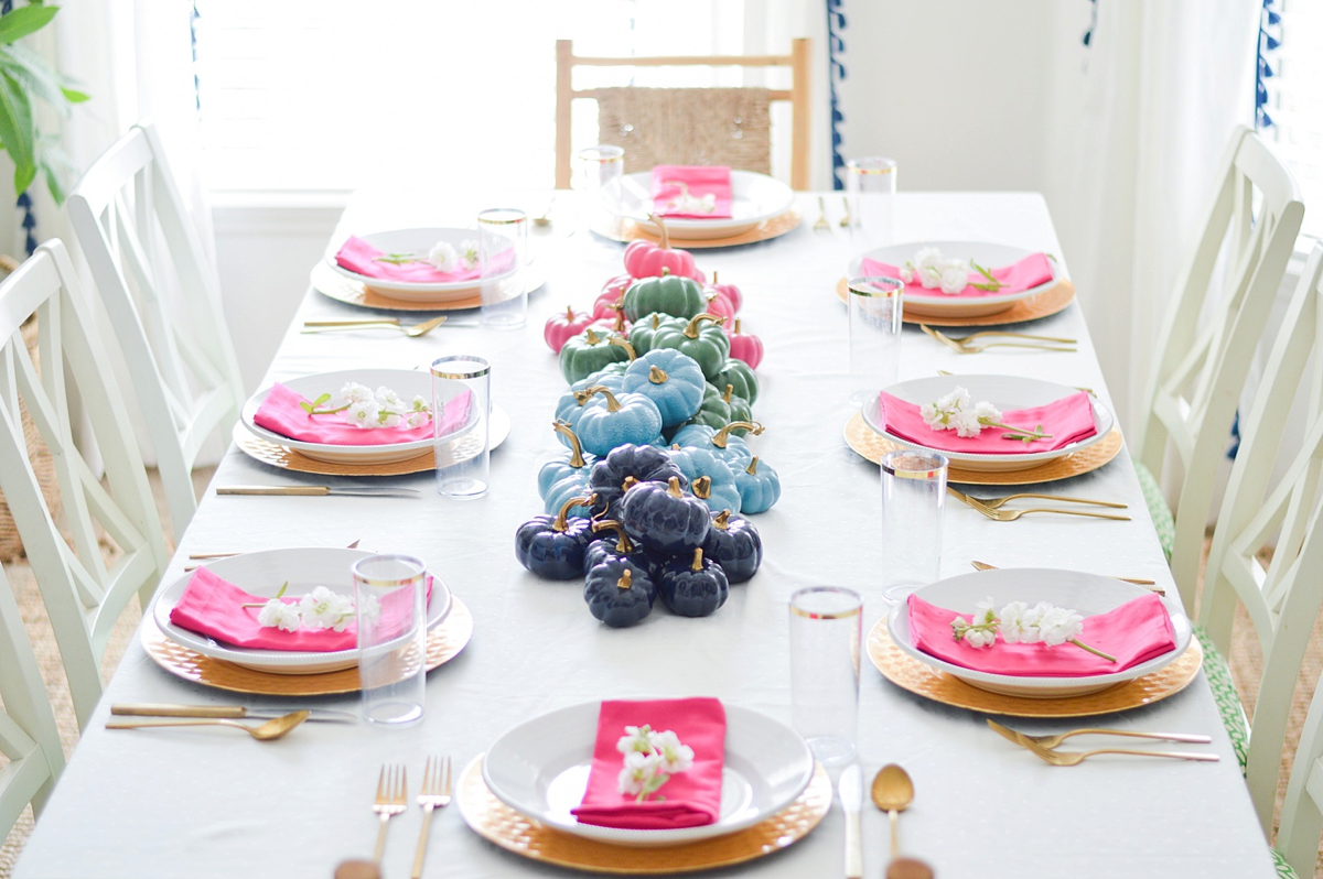 Colorful Thanksgiving Decor via TheELD.com