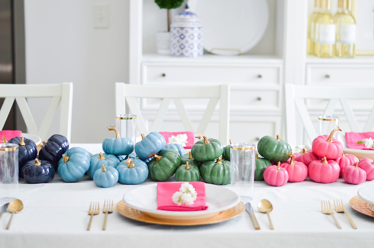 Colorful Thanksgiving Decor via TheELD.com