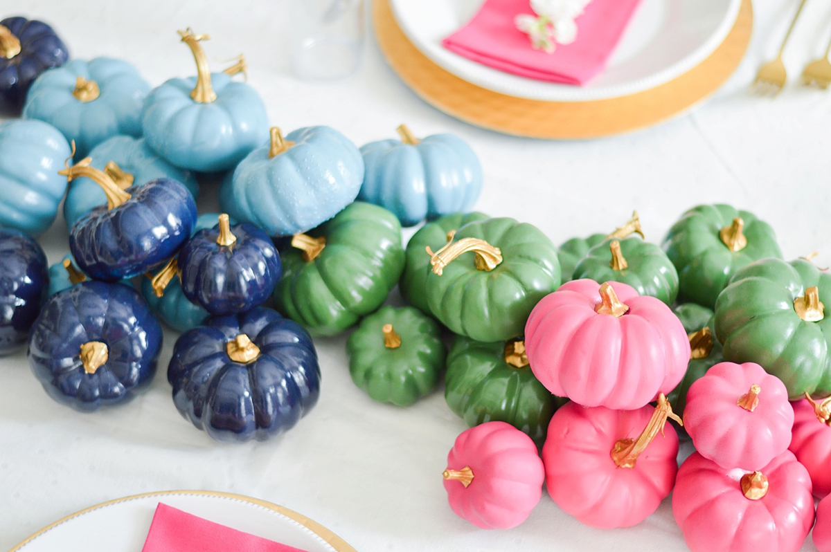 Colorful Thanksgiving Decor via TheELD.com