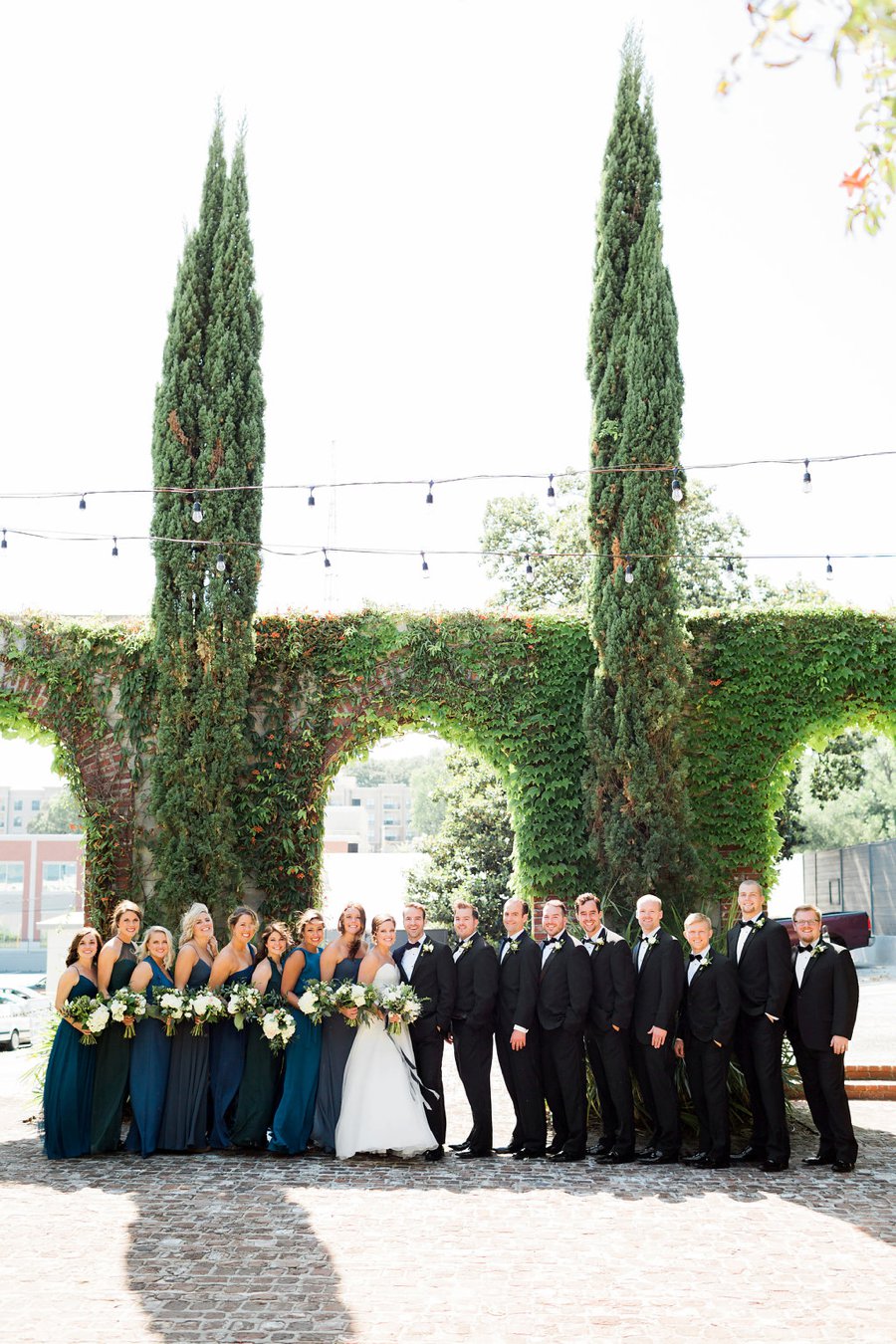 An Elegant Green & White Industrial Georgia Wedding via TheELD.com