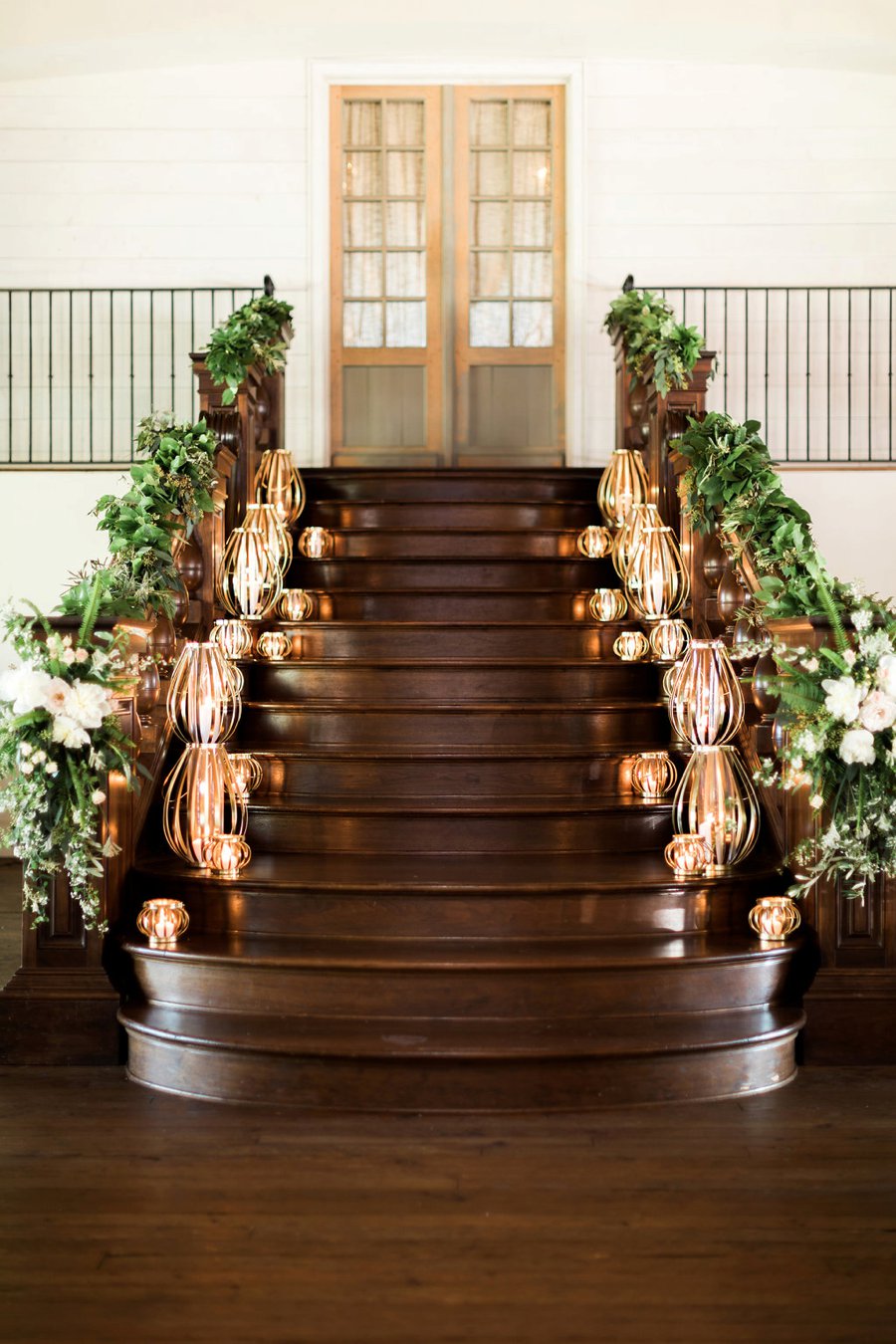 An Elegant Green & White Industrial Georgia Wedding via TheELD.com