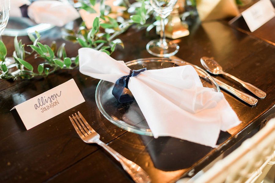 An Elegant Green & White Industrial Georgia Wedding via TheELD.com