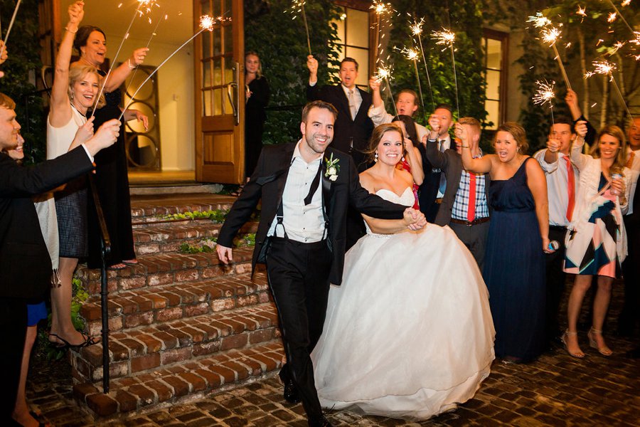 An Elegant Green & White Industrial Georgia Wedding via TheELD.com