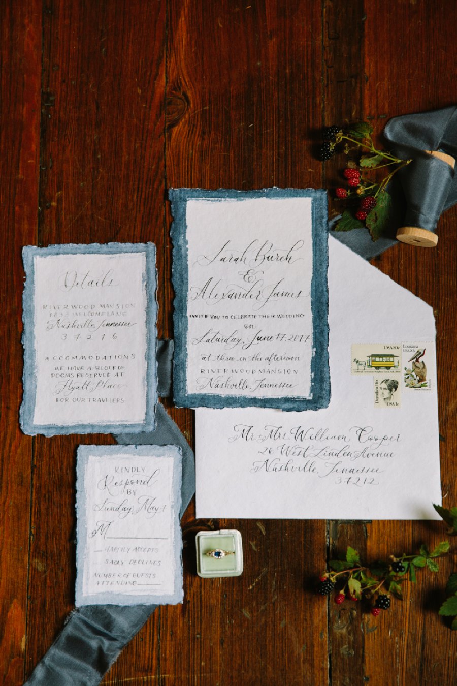 Elegant & Organic Tennessee Wedding Ideas via TheELD.com