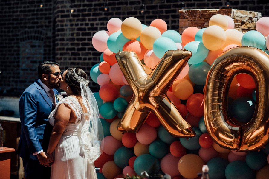 Colorful & Eclectic Surprise Chicago Brunch Wedding via TheELD.com