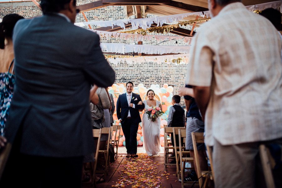 Colorful & Eclectic Surprise Chicago Brunch Wedding via TheELD.com