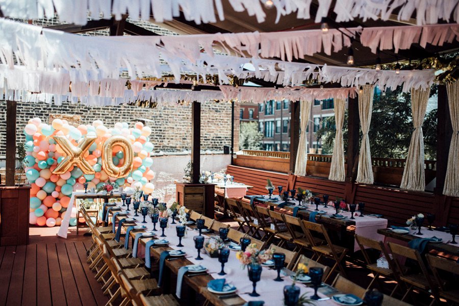 Colorful & Eclectic Surprise Chicago Brunch Wedding via TheELD.com