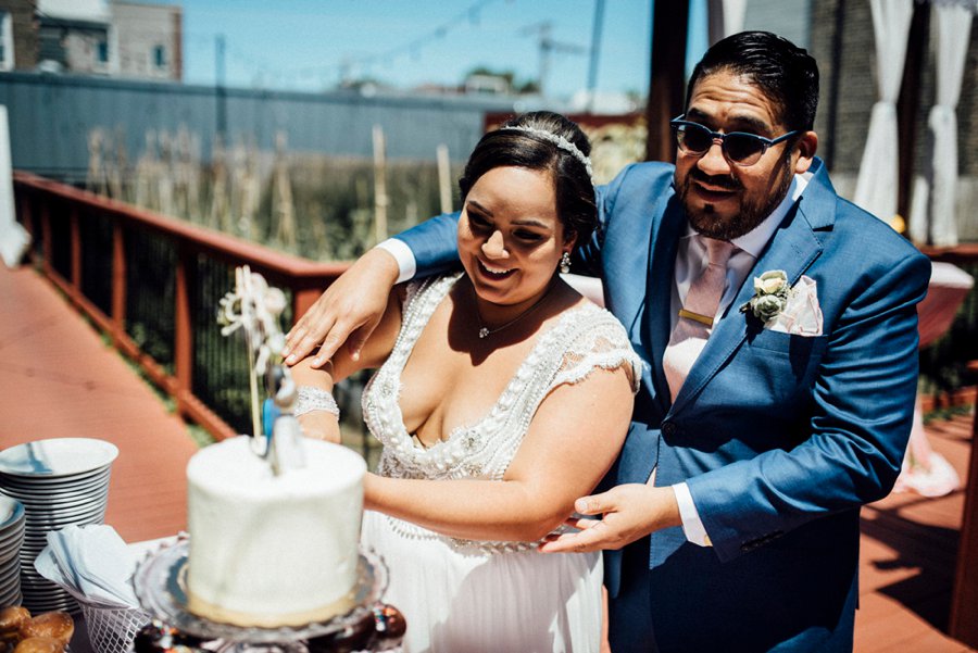 Colorful & Eclectic Surprise Chicago Brunch Wedding via TheELD.com