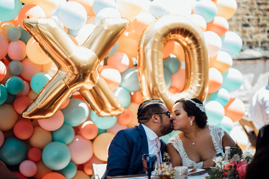 Colorful & Eclectic Surprise Chicago Brunch Wedding via TheELD.com