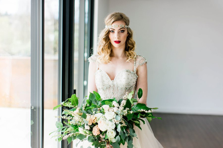 Green & White Modern Ethereal Wedding Ideas via TheELD.com