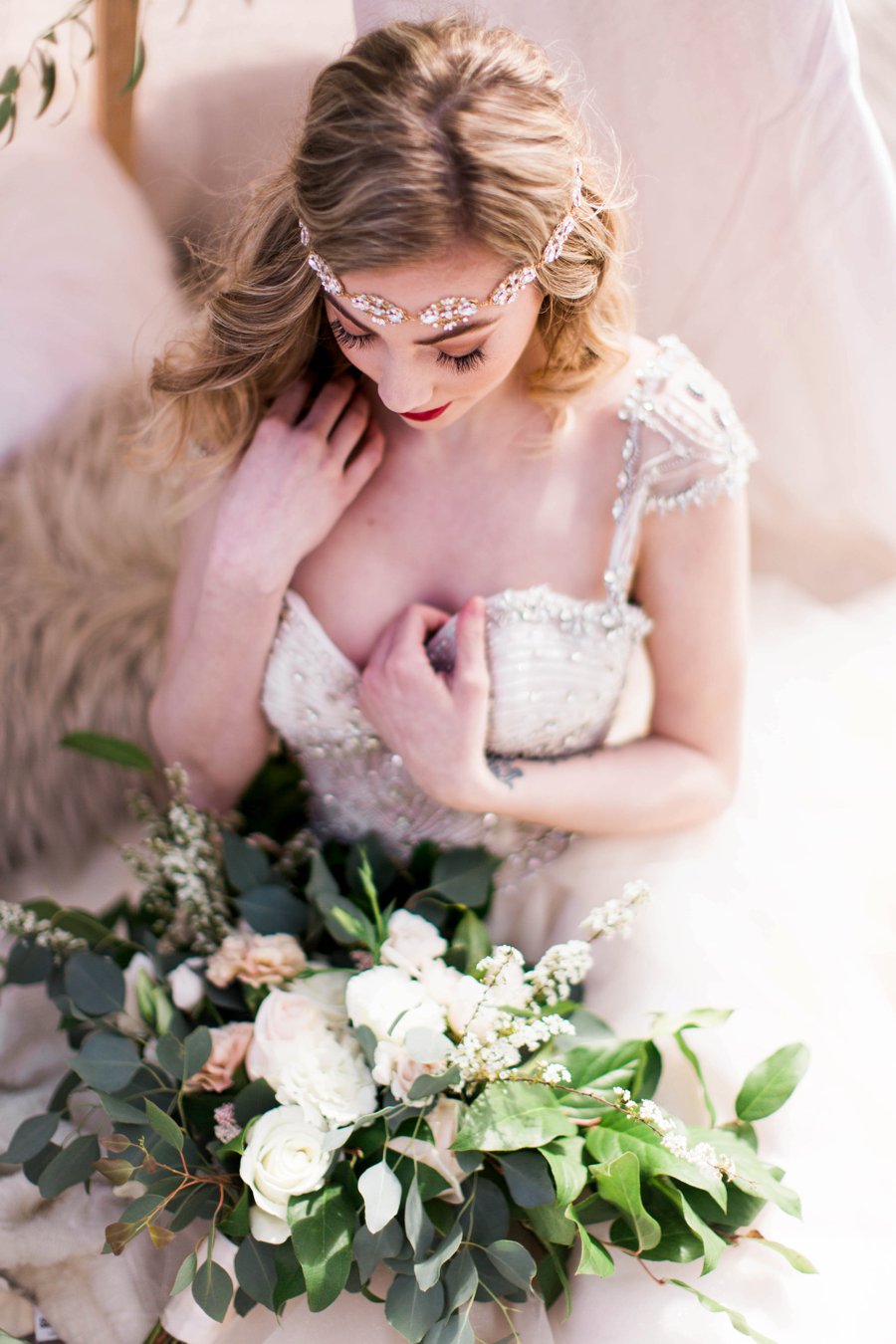 Green & White Modern Ethereal Wedding Ideas via TheELD.com