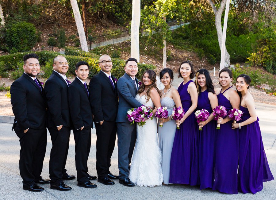 A Modern & Elegant Purple California Wedding via TheELD.com