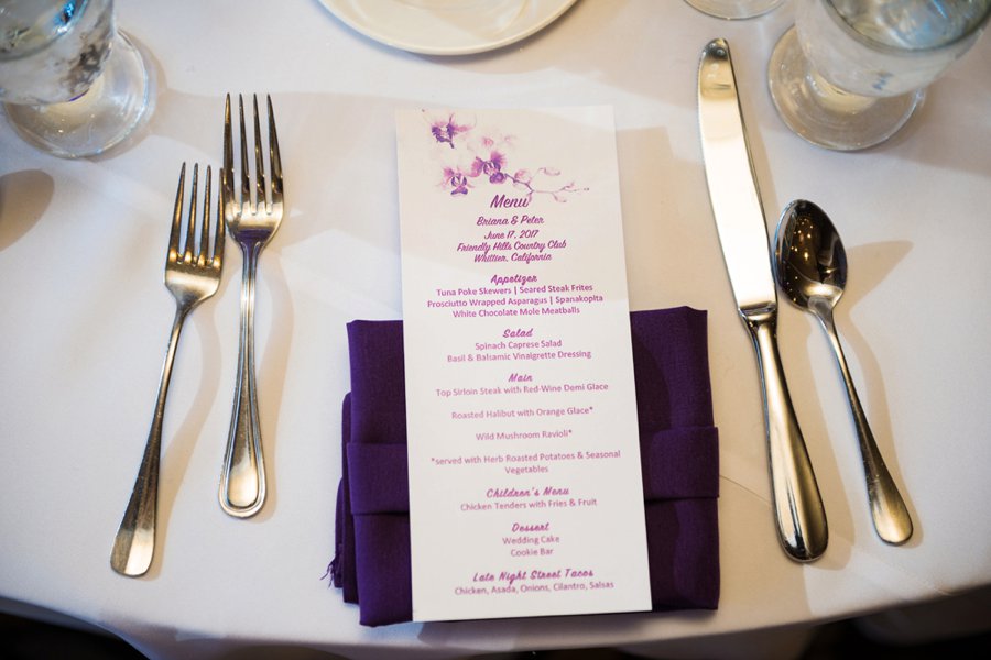 A Modern & Elegant Purple California Wedding via TheELD.com
