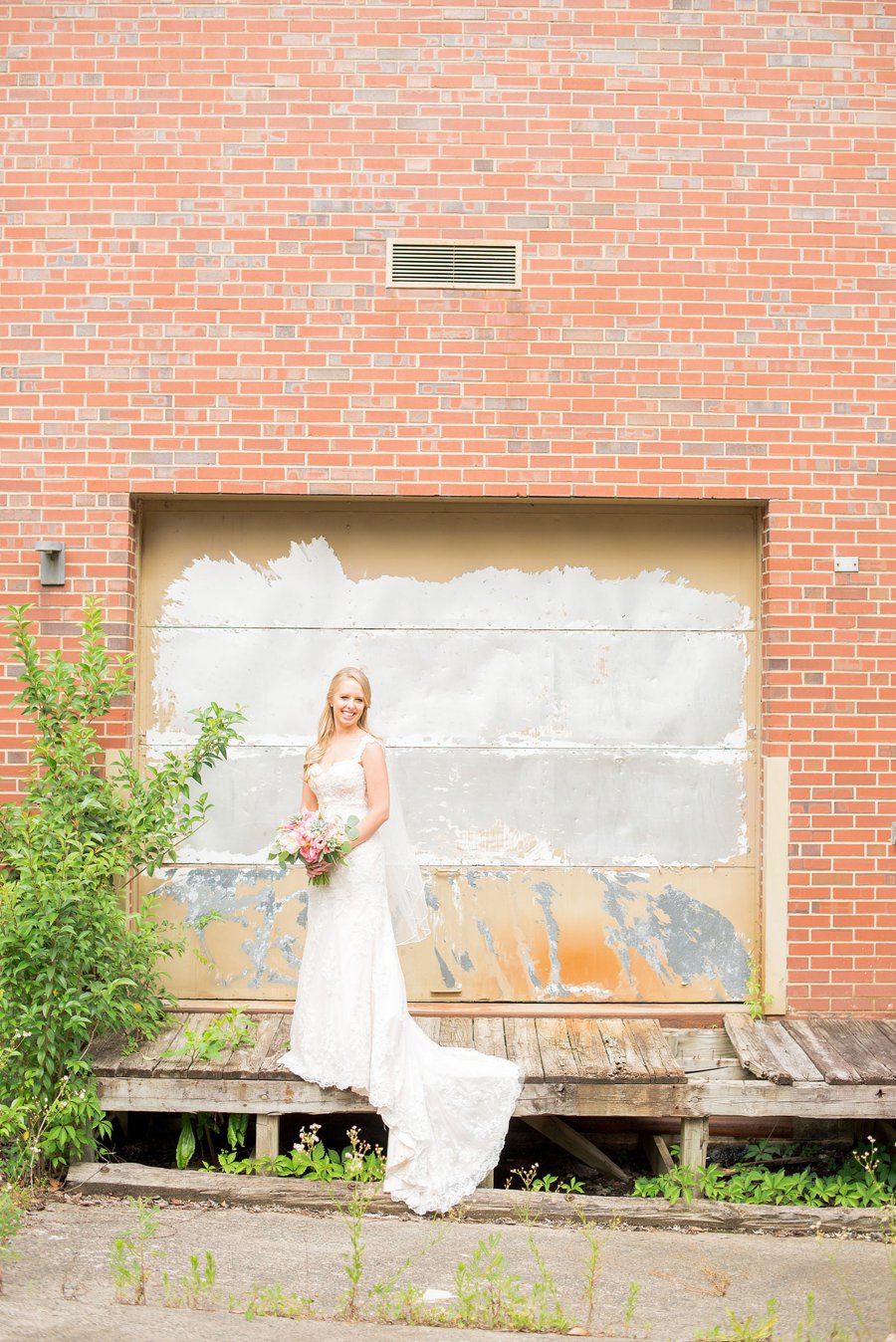 Teal & Peach Rustic Bee Inspired North Carolina Wedding via TheELD.com