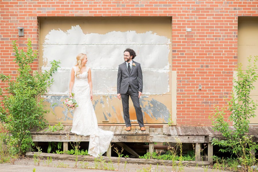 Teal & Peach Rustic Bee Inspired North Carolina Wedding via TheELD.com