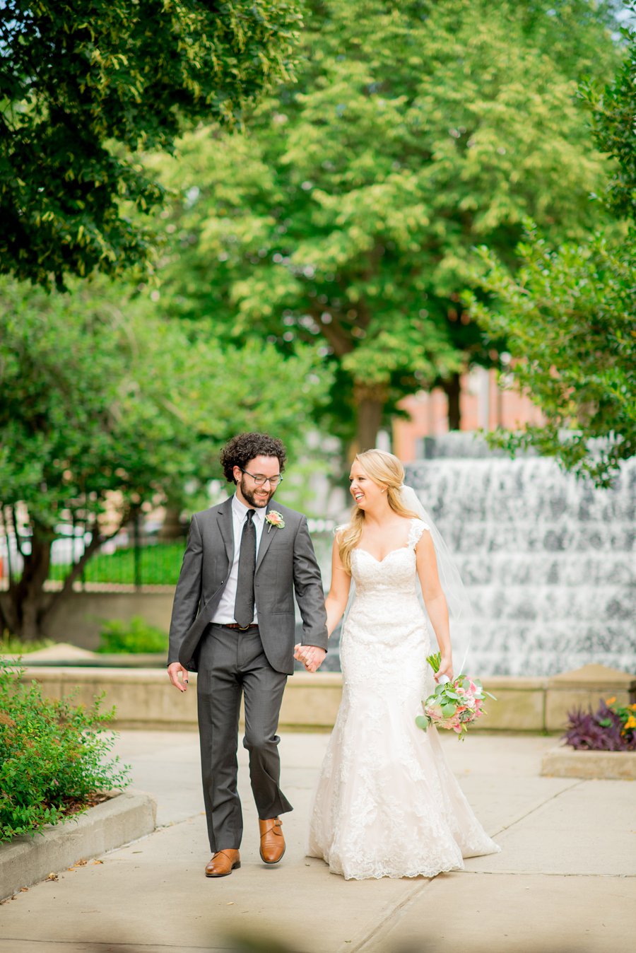 Teal & Peach Rustic Bee Inspired North Carolina Wedding via TheELD.com