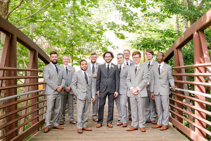 Teal & Peach Rustic Bee Inspired North Carolina Wedding via TheELD.com