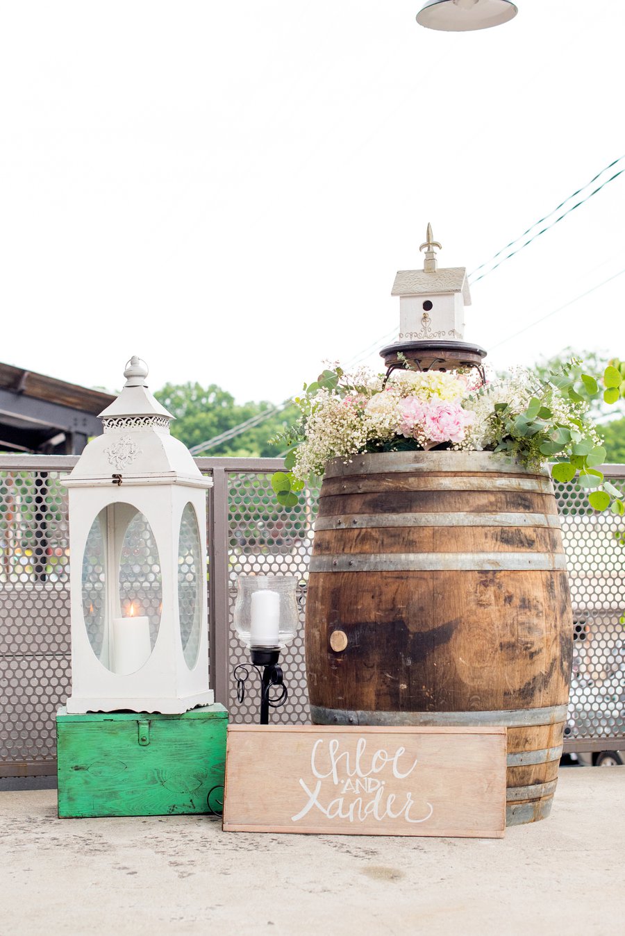 Teal & Peach Rustic Bee Inspired North Carolina Wedding via TheELD.com