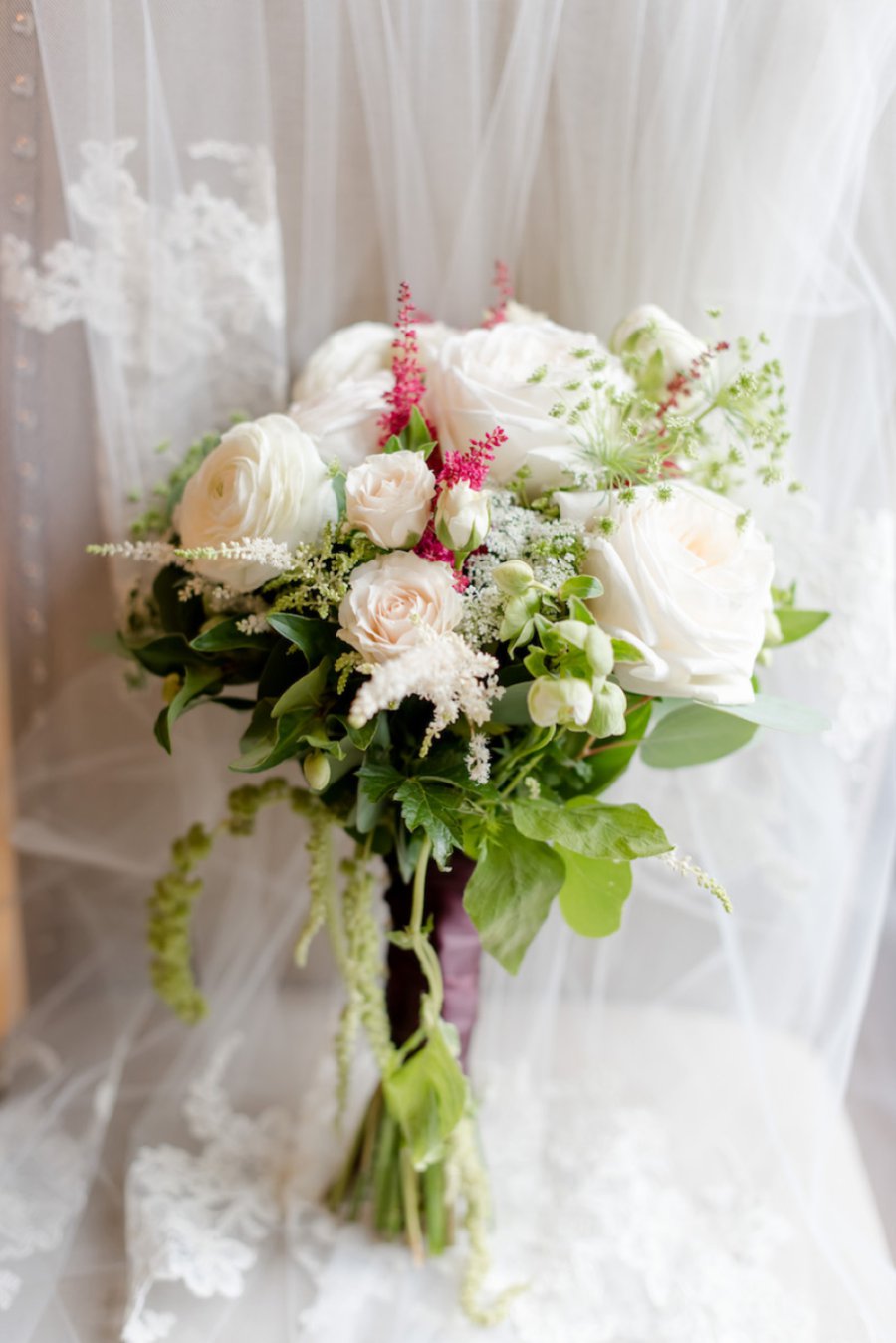 A Summer Red & Blue Rustic Boho Hudson Valley Wedding via TheELD.com