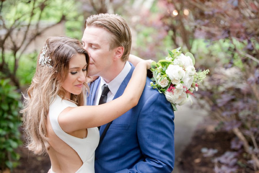 A Summer Red & Blue Rustic Boho Hudson Valley Wedding via TheELD.com