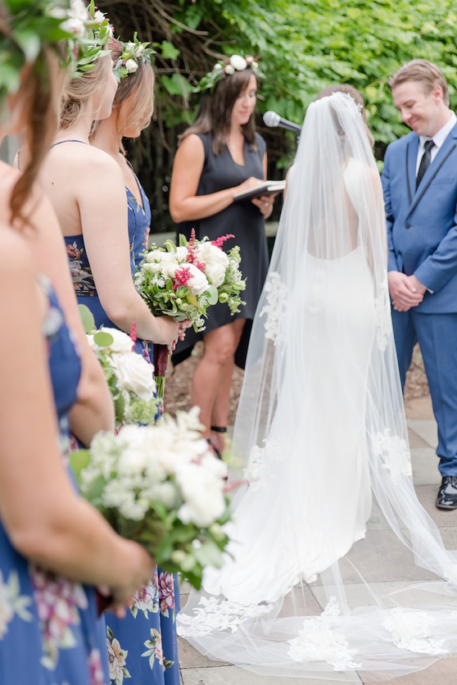 A Summer Red & Blue Rustic Boho Hudson Valley Wedding via TheELD.com