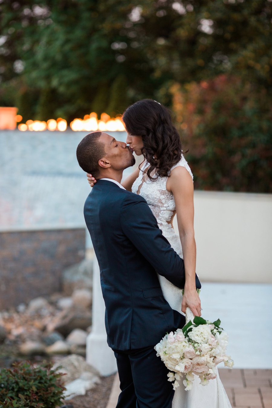 A Modern Elegant Blush & Gray Delaware Wedding via TheELD.com