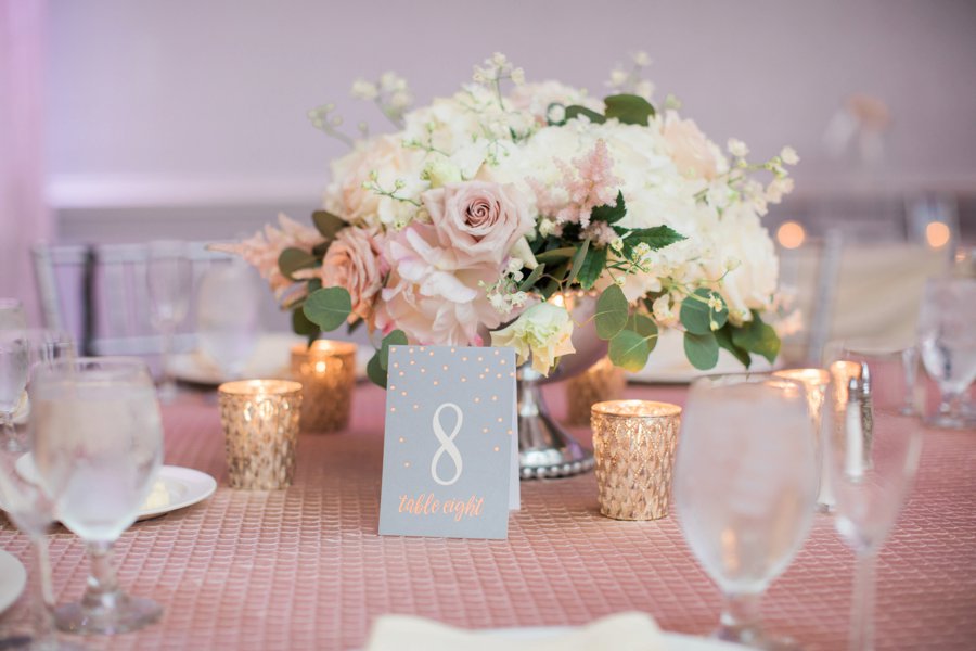 A Modern Elegant Blush & Gray Delaware Wedding via TheELD.com