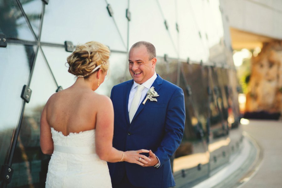 A Modern Romantic Blue & Copper Wedding via TheELD.com