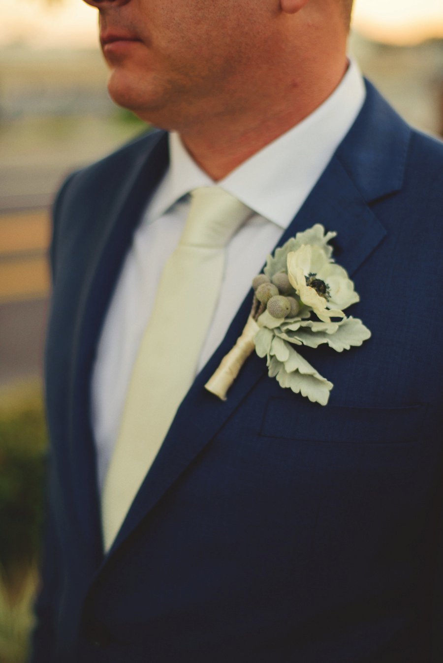 A Modern Romantic Blue & Copper Wedding via TheELD.com