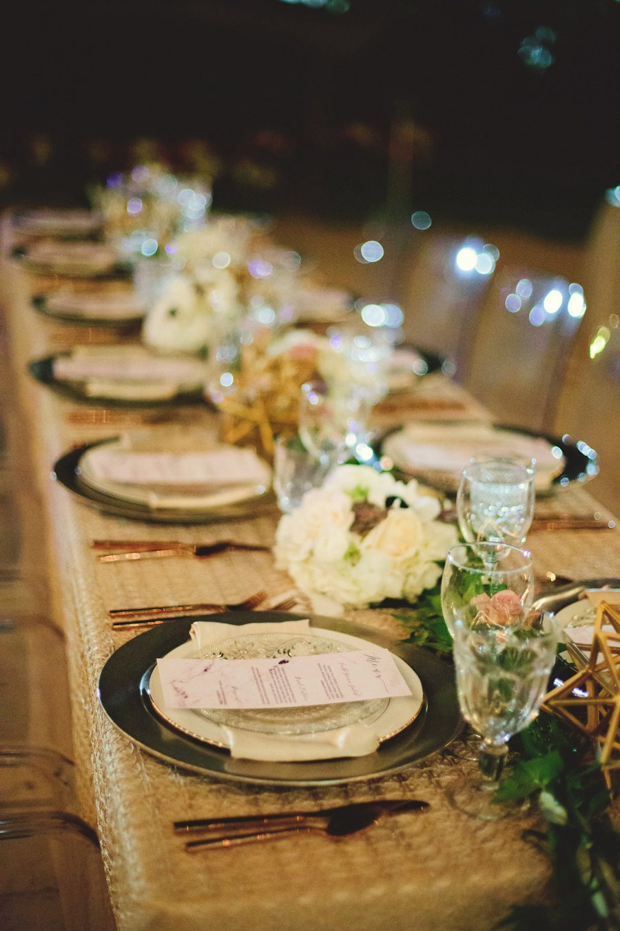 A Modern Romantic Blue & Copper Wedding via TheELD.com