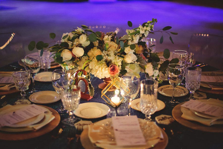 A Modern Romantic Blue & Copper Wedding via TheELD.com