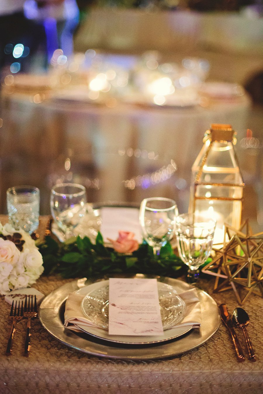 A Modern Romantic Blue & Copper Wedding via TheELD.com