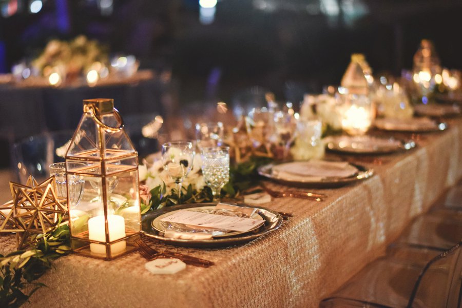 A Modern Romantic Blue & Copper Wedding via TheELD.com