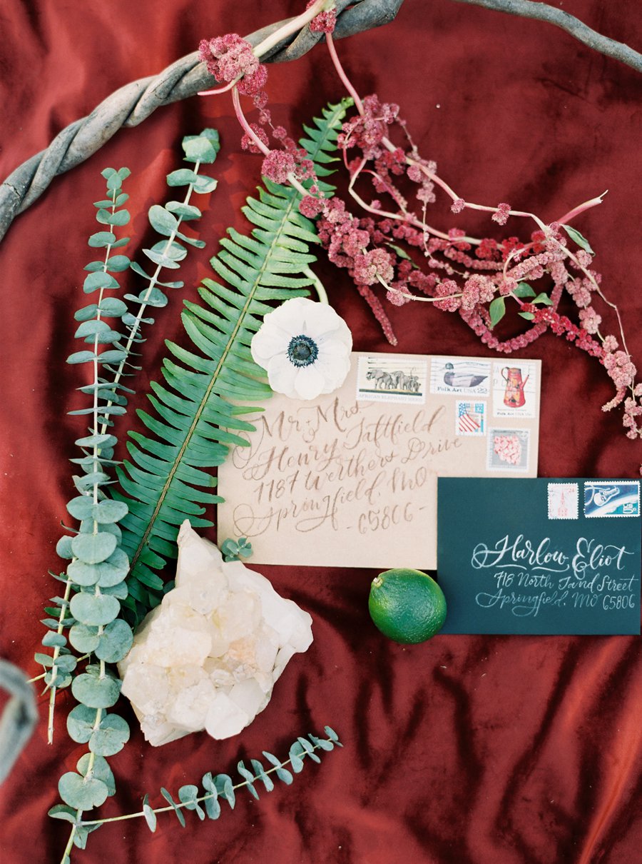 Boho Burgundy Intimate Wedding Ideas via TheELD.com