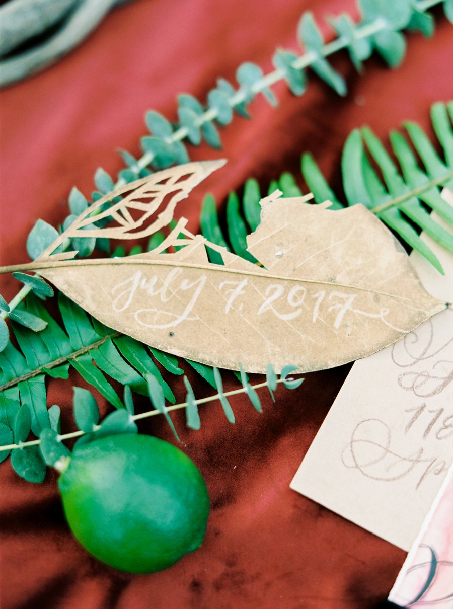 Boho Burgundy Intimate Wedding Ideas via TheELD.com