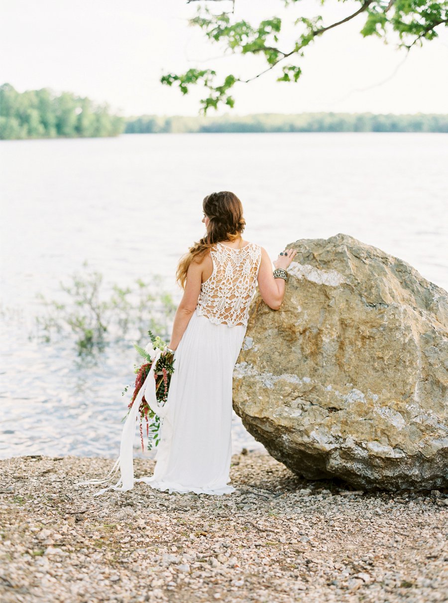 Boho Burgundy Intimate Wedding Ideas via TheELD.com