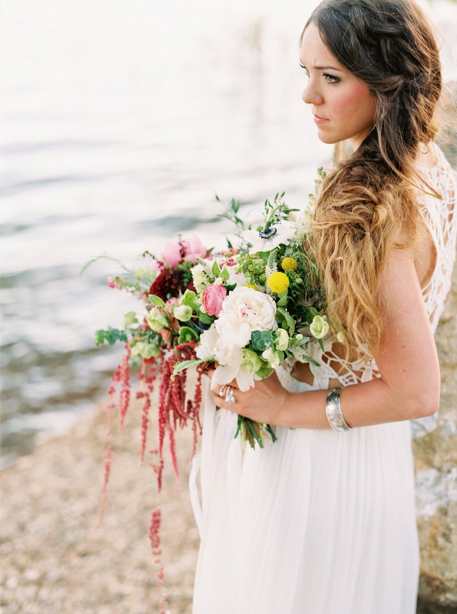 Boho Burgundy Intimate Wedding Ideas via TheELD.com