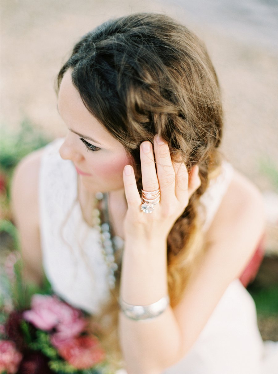 Boho Burgundy Intimate Wedding Ideas via TheELD.com