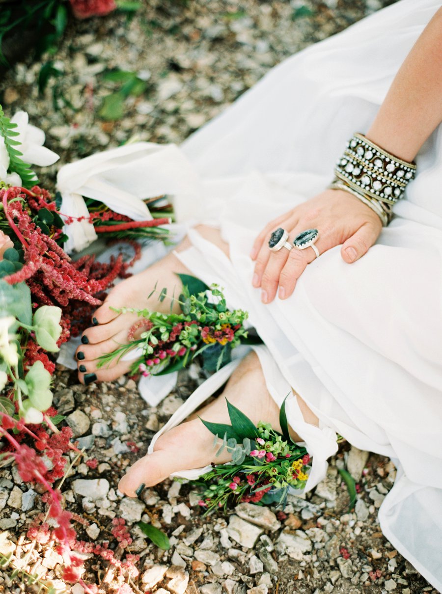 Boho Burgundy Intimate Wedding Ideas via TheELD.com