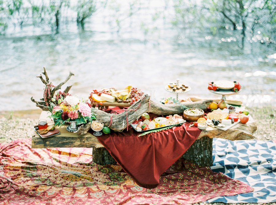 Boho Burgundy Intimate Wedding Ideas via TheELD.com