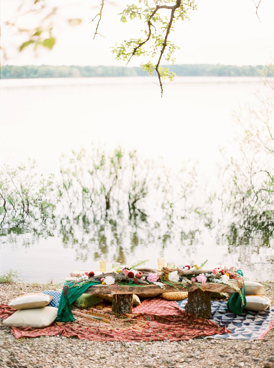 Boho Burgundy Intimate Wedding Ideas via TheELD.com