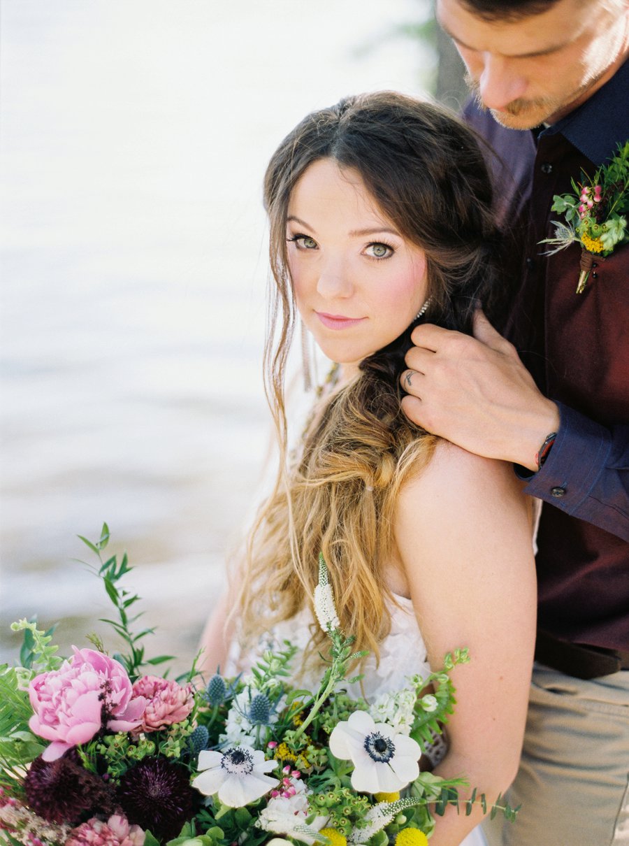 Boho Burgundy Intimate Wedding Ideas via TheELD.com