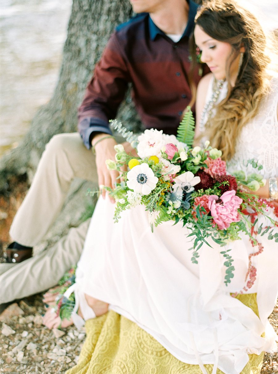 Boho Burgundy Intimate Wedding Ideas via TheELD.com