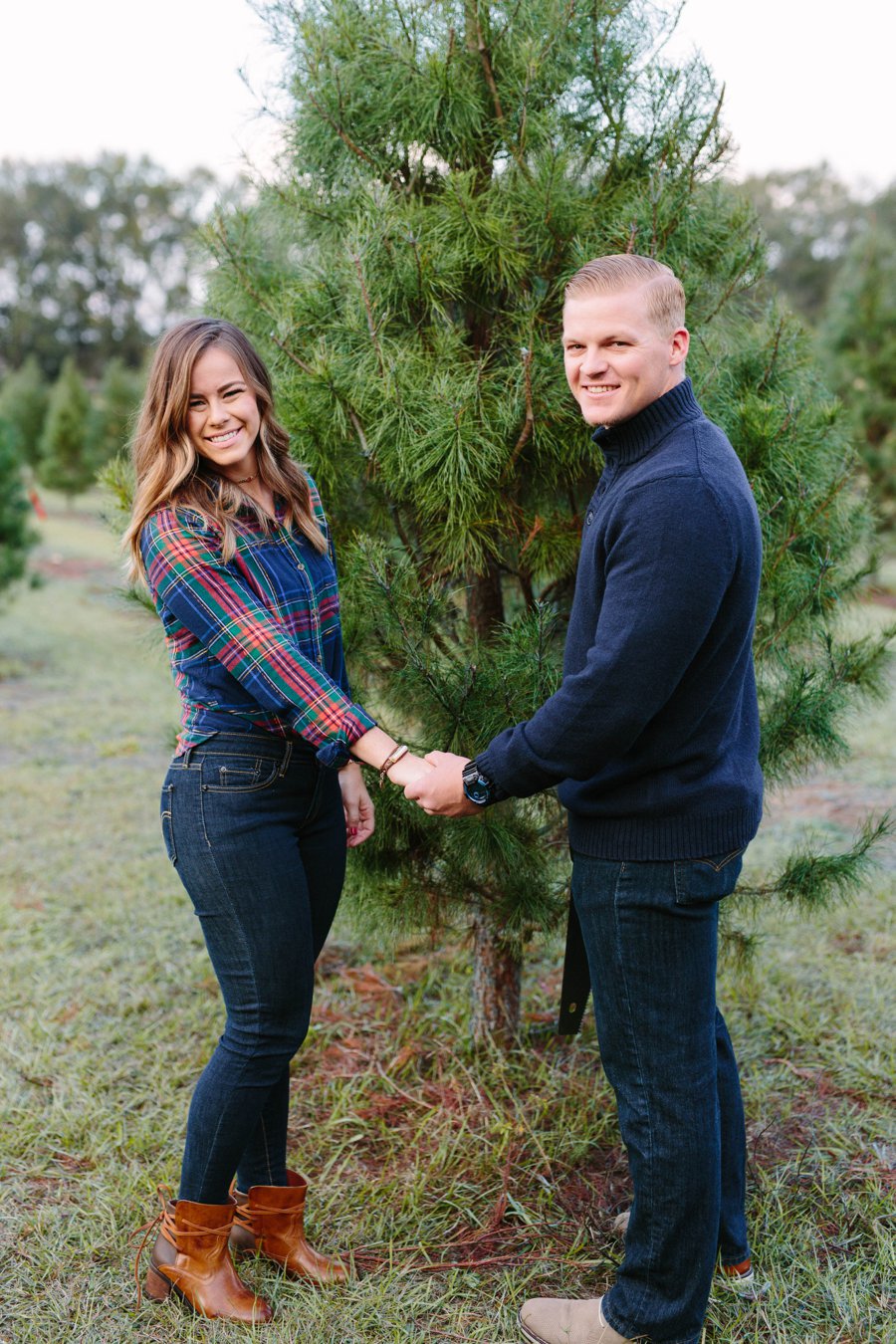 Christmas Tree Farm Surprise Proposal via TheELD.com