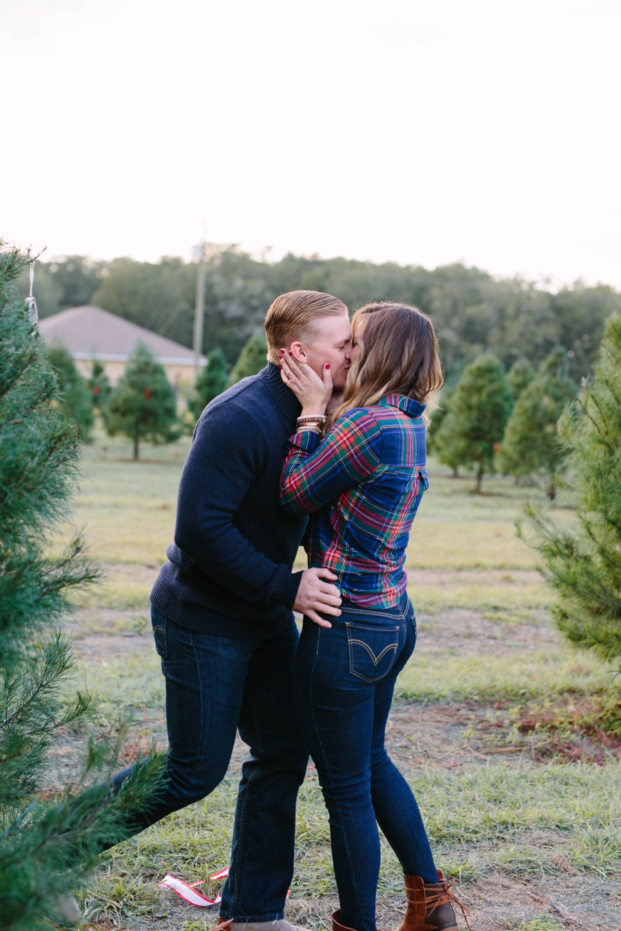 Christmas Tree Farm Surprise Proposal via TheELD.com