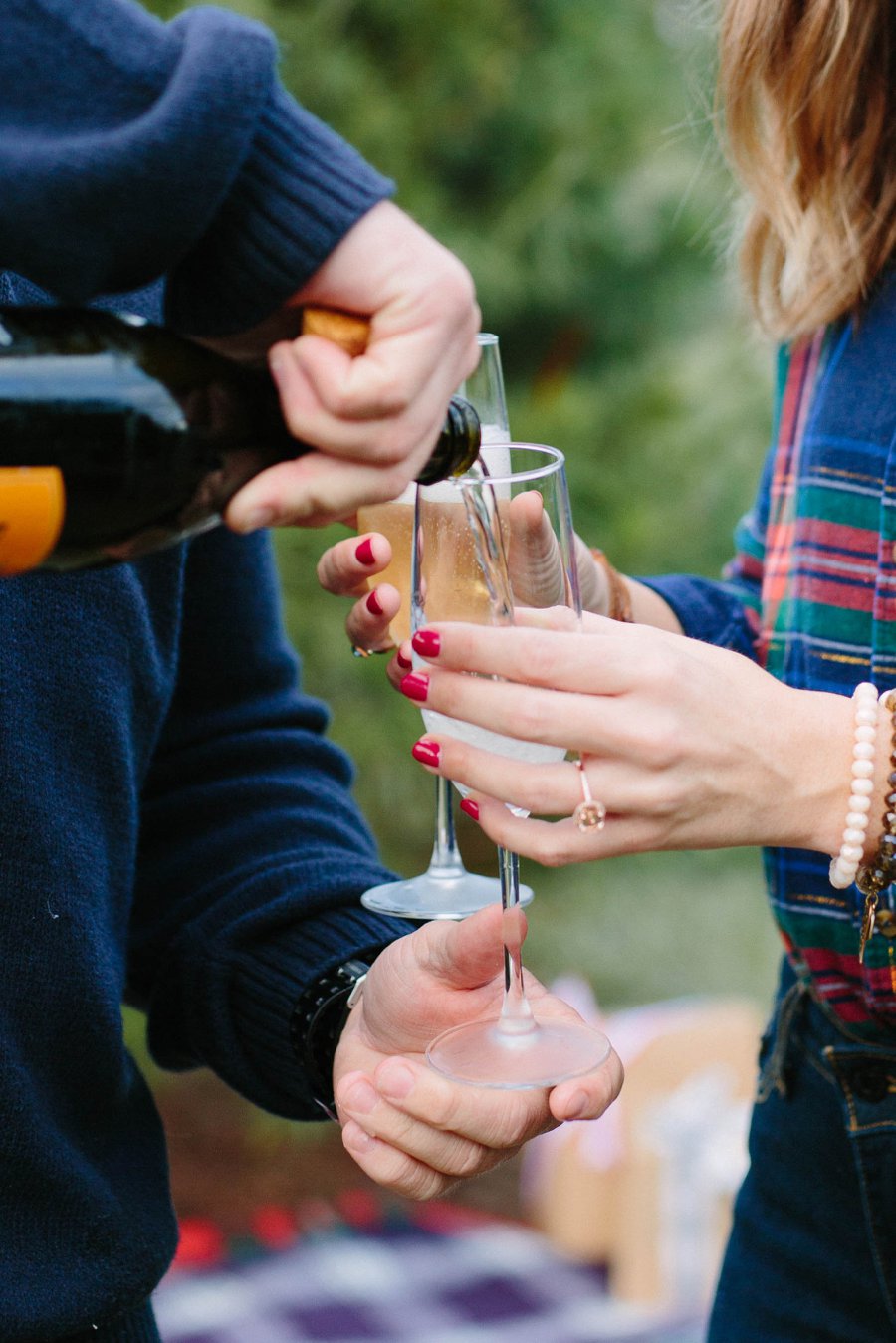 Christmas Tree Farm Surprise Proposal via TheELD.com